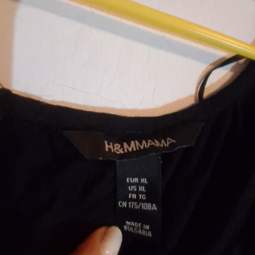Μπλούζα εγκυμοσύνης H&M μαύρη XL σαν καινούργια με κοντά μανίκια