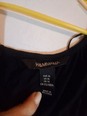 Μπλούζα εγκυμοσύνης H&M μαύρη XL σαν καινούργια με κοντά μανίκια