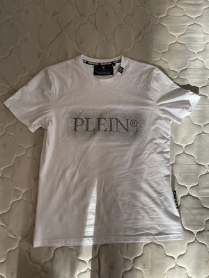 Philipp Plein Platinum Cut T-Shirt like new, white with strass logo