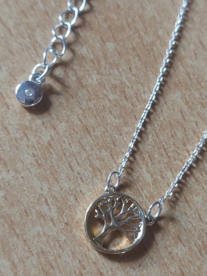 Κολιέ Δέντρο της Ζωής λεπτεπίλεπτο σαν καινούργιο, χρυσαφί και ασημί