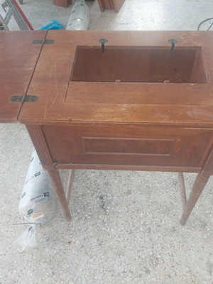 Sewing Machine Table used, rare piece without machine