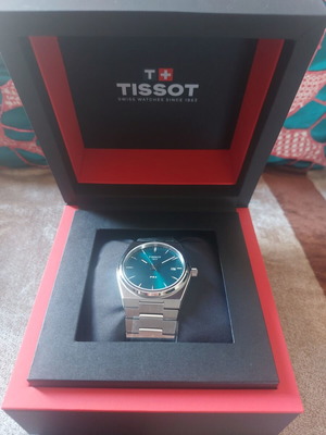 Tissot PRX Quartz 40mm men's watch new with green dial