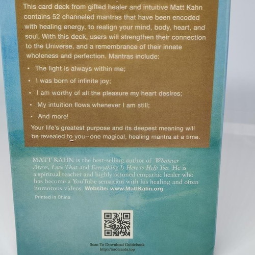 The Healing Mantra Deck by Matt Kahn 52 cards like new
