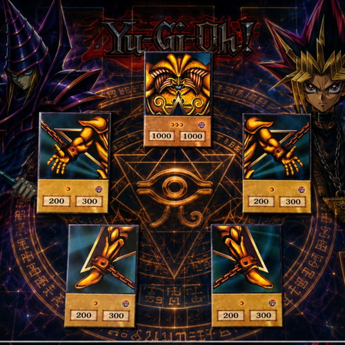 Yugioh Exodia Orica 5 pieces new condition
