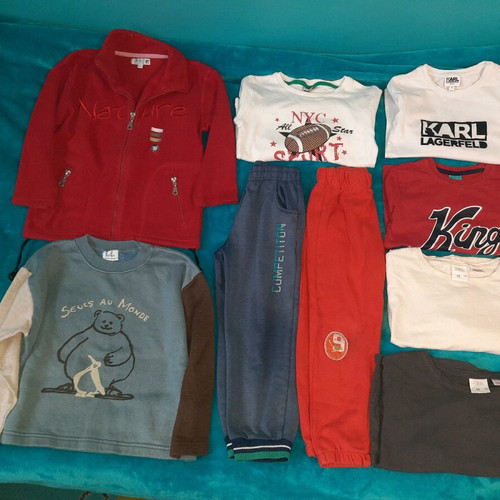 Boys' clothes pack size 104-110 used, 9 pieces