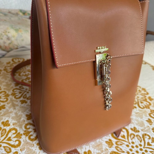 FRNC backpack tan like new handmade