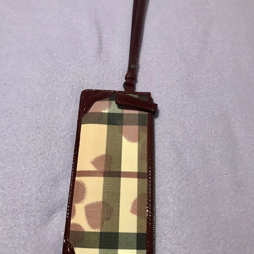 Burberry hand bag used, beige with hearts