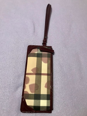 Burberry hand bag used, beige with hearts