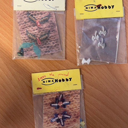 Clothing decorations, pack of 3 pieces
