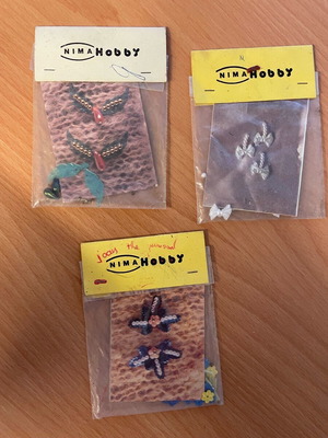 Clothing decorations, pack of 3 pieces