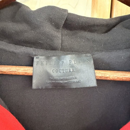 Philipp Plein Hoodie like new, size L, black and red