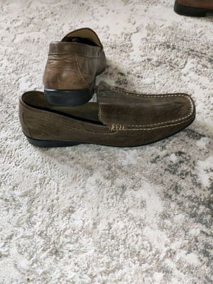 Loafer men's shoes like new, size 41, brown leather