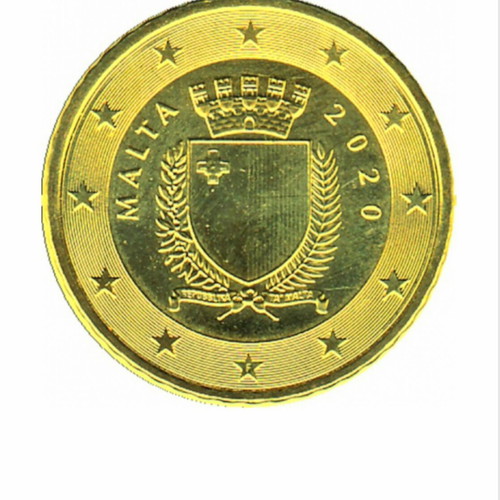 50 cents Malta euro coin 2020, new