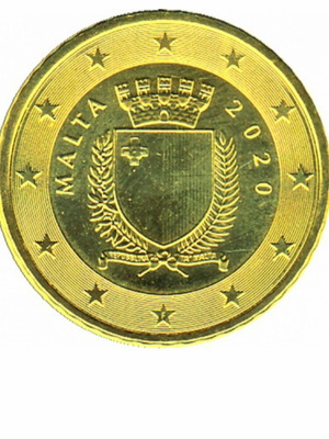 50 cents Malta euro coin 2020, new
