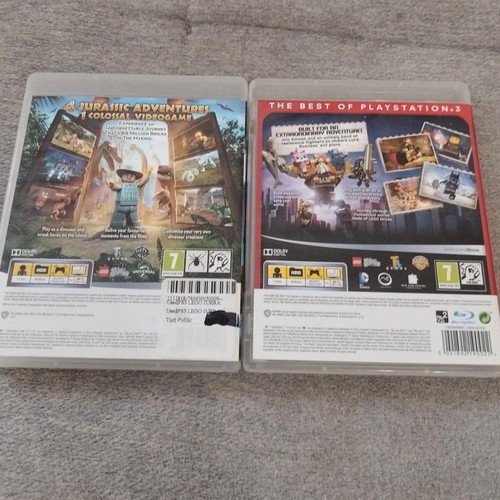 Lego Movie and Lego Jurassic World PS3 games
