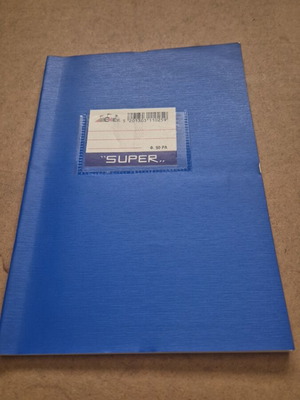 Notebook 50 sheets new, one blank page and one lined