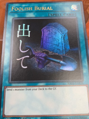 Foolish Burial Alt Arts Yu-Gi-Oh! card like new