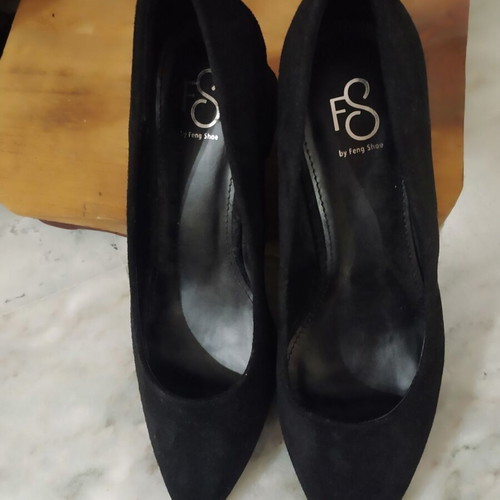 Feng Shoe suede pumps new, size 39, black