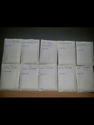 Intel CPUs pack of 10, working