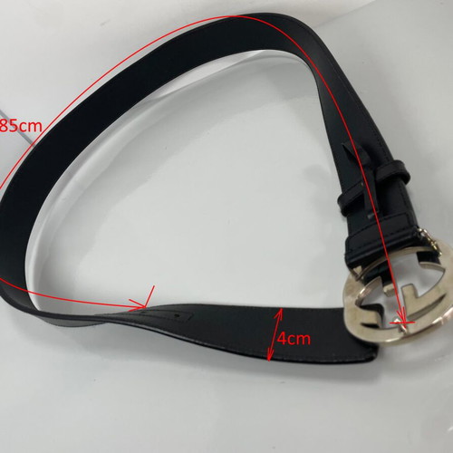 Gucci leather belt 85 cm used, black