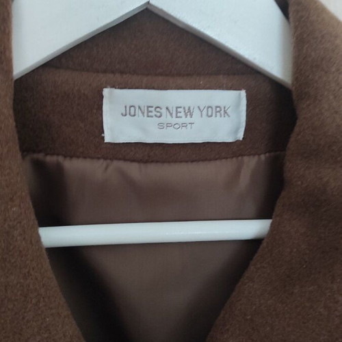Vintage Jones New York coat brown new, size L-XL