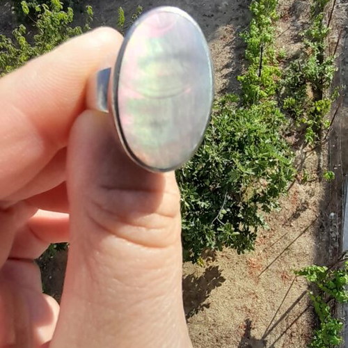 Vintage large 925 silver ring handmade, like new