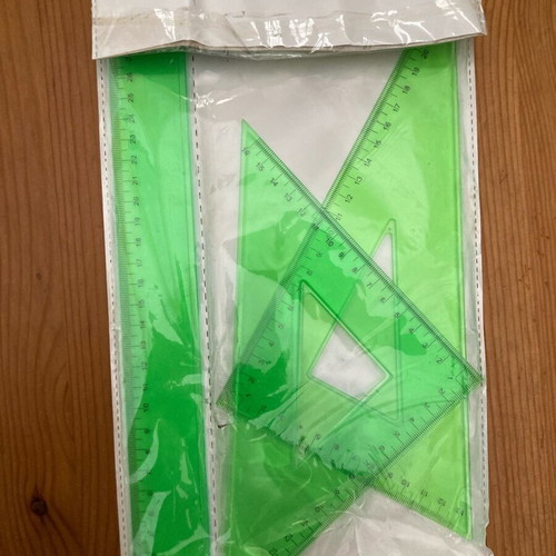 Set of Three 30cm Rulers New