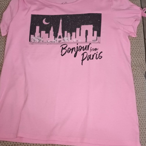 T-shirt for 12-14 years old, like new, pink, size 152 cm