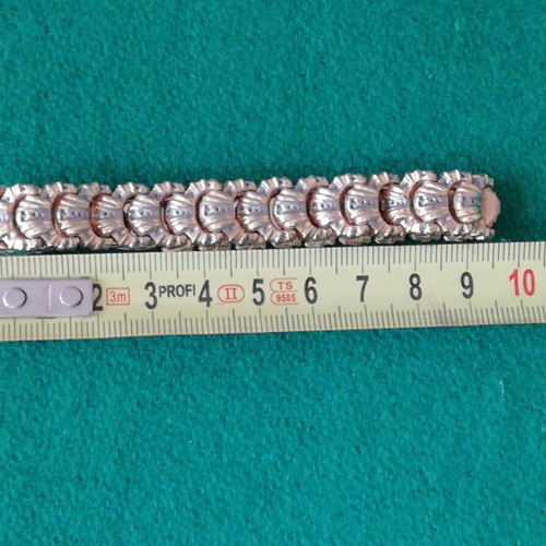 Gold-plated stainless steel bracelet with small zircons new