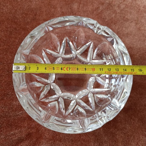 Vintage Italian crystal container like new by Royal Cristal Rock