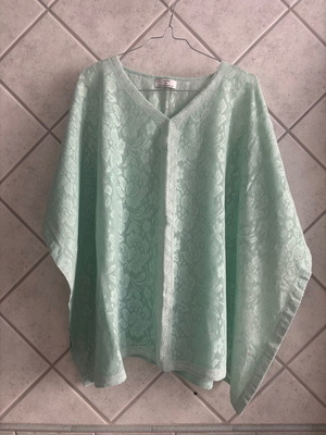 Le Bain by Molly Bracken Lace Kaftan One Size like new, mint green