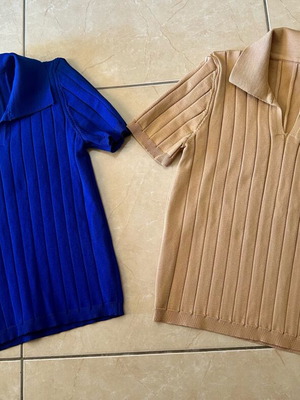 Blouses two in bright colors Small like new condition