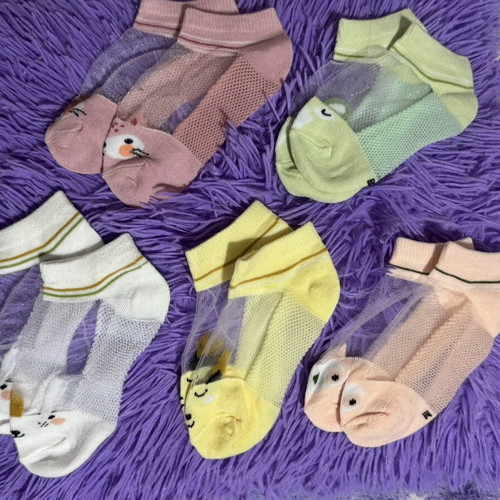 Socks pack of 5 pairs new with transparency for ages 3-5