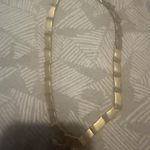 Earrings with necklace new, heavy clips