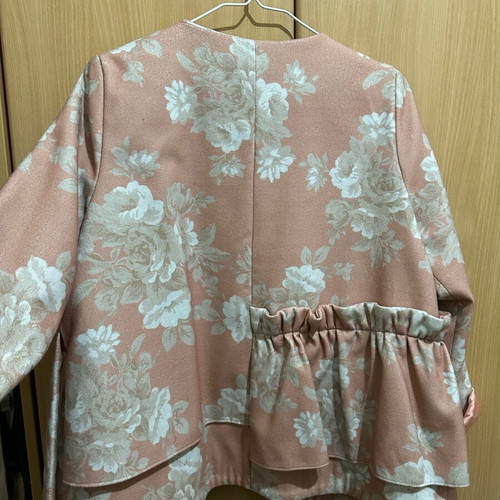 Milkwhite coat like new, size small, beige pink