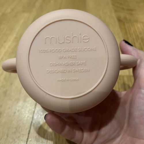 Mushie Silicone Snack Cup new