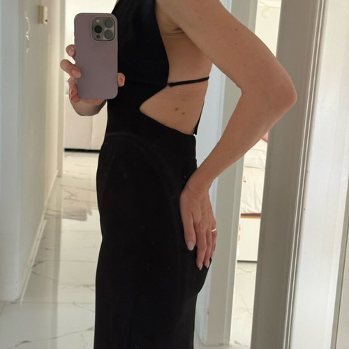 Maxi dress Nash black like new with open back