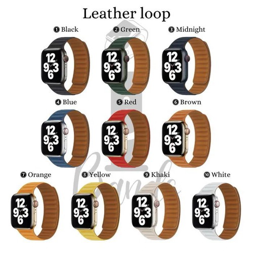 Leather Strap with Magnetic Closure for Apple Watch New
