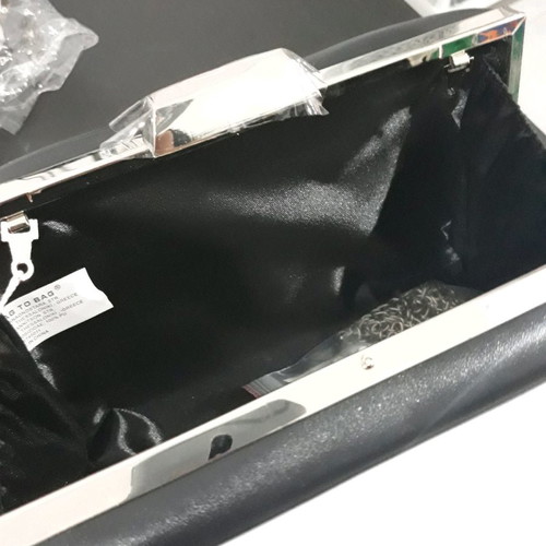 Bag to Bag Γυναικείο τσαντάκι χειρός μαύρο καινούργιο με κούμπωμα και αλυσίδα