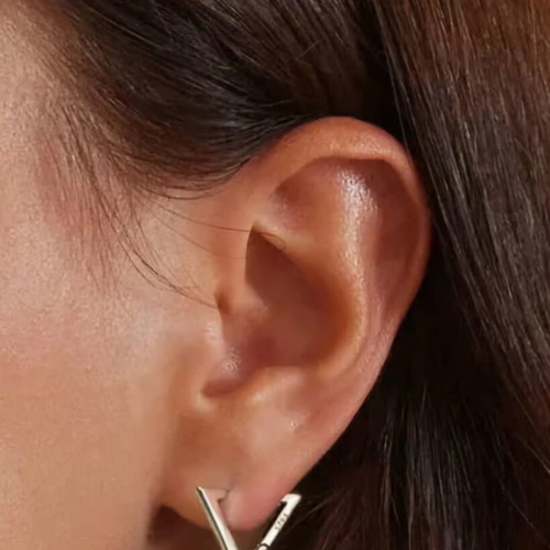 Women's Silver Earrings s925 new, gold-colored