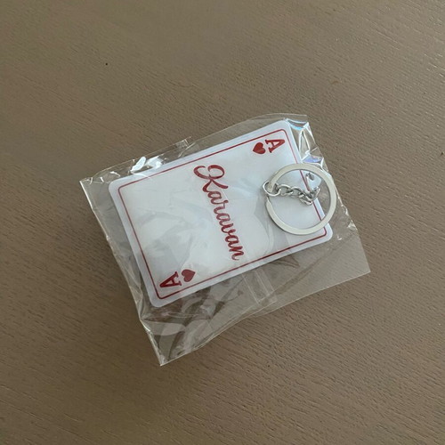 Karavan keychain new, white