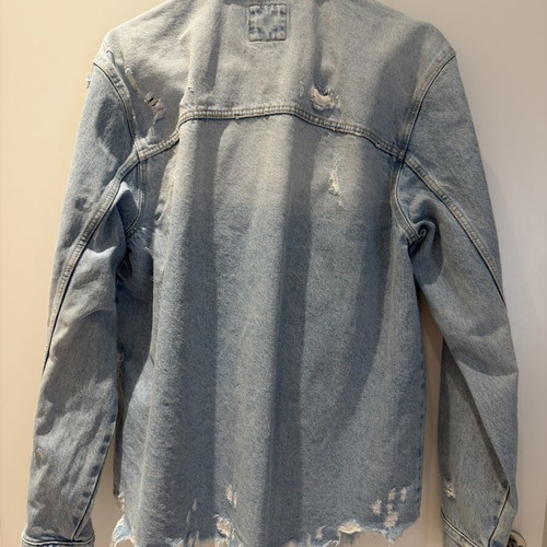 Zara denim jacket unisex size M loose style like new