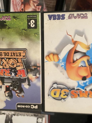 Worms PC games like new, set of two