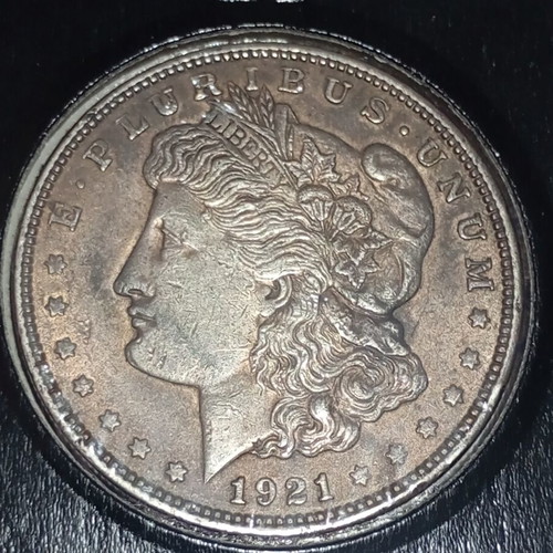 Morgan Dollar 1921 USA silver 900 used
