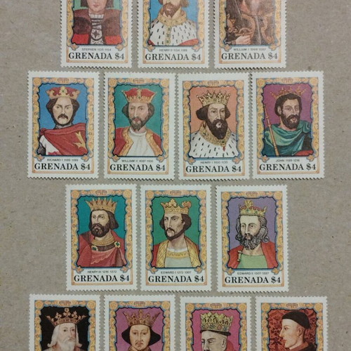 Foreign Caribbean stamps new, complete set of 42 mint