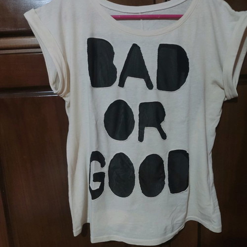 Summer blouse used with see-through front black size L