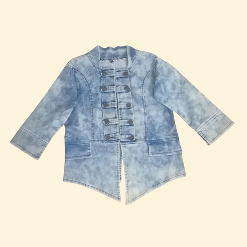 Denim jacket for girls, size 8-10 years, decorative metal buttons