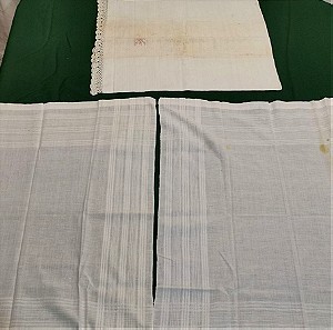 Σετ Μαξιλαροθήκη και 2 πετσέτες με λεκέ χρόνου εποχής 1950