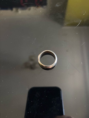 Wedding ring wavy used, 18.5mm