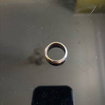 Wedding ring wavy used, 18.5mm